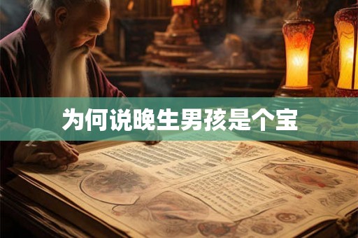 为何说晚生男孩是个宝 为何说晚生男孩是个宝