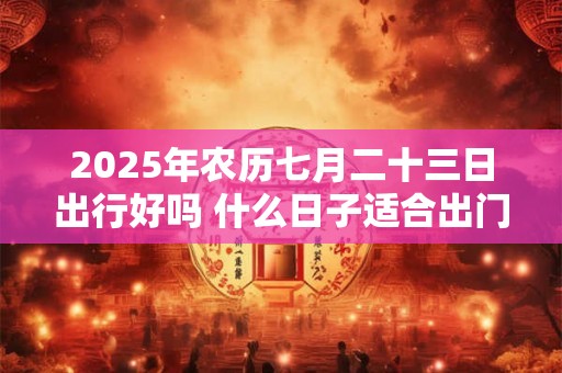 2025年农历七月二十三日出行好吗 什么日子适合出门 2025年农历七月二十三日出行好吗 什么日子适合出门