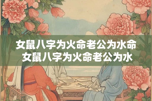 女鼠八字为火命老公为水命 女鼠八字为火命老公为水命好不好 