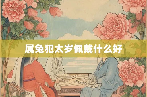 属兔犯太岁佩戴什么好
