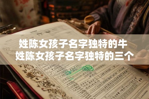 姓陈女孩子名字独特的牛 姓陈女孩子名字独特的三个字