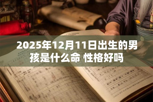 2025年12月11日出生的男孩是什么命 性格好吗