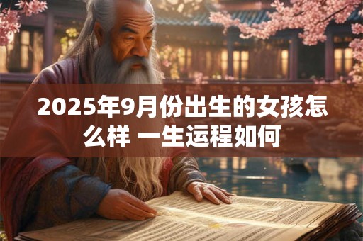 2025年9月份出生的女孩怎么样 一生运程如何