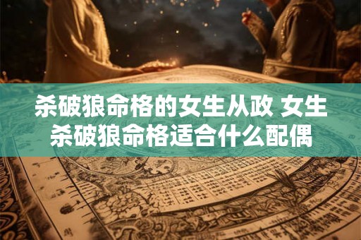杀破狼命格的女生从政 女生杀破狼命格适合什么配偶 杀破狼命格的女生从政 女生杀破狼命格适合什么配偶