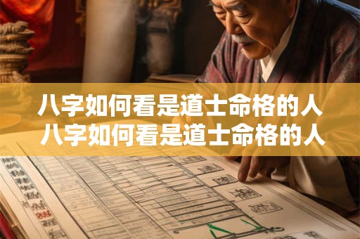 八字如何看是道士命格的人 八字如何看是道士命格的人还是道士 八字如何看是道士命格的人 八字如何看是道士命格的人还是道士