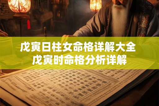 戊寅日柱女命格详解大全 戊寅时命格分析详解 戊寅日柱女命格详解大全 戊寅时命格分析详解