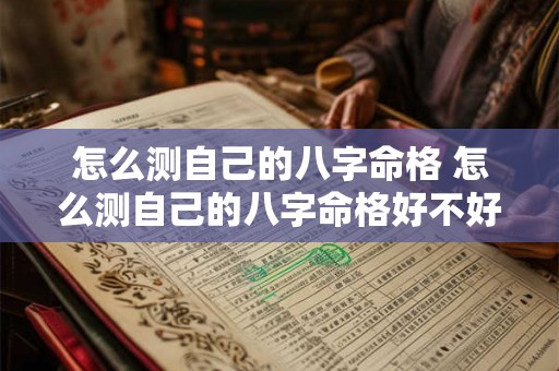 怎么测自己的八字命格 怎么测自己的八字命格好不好 怎么测自己的八字命格 怎么测自己的八字命格好不好