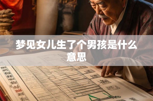梦见女儿生了个男孩是什么意思 梦见女儿生了个男孩是什么意思