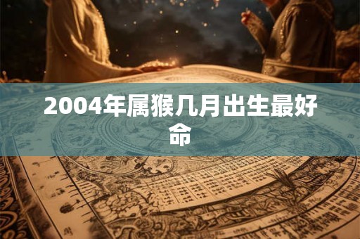 2004年属猴几月出生最好命 2004年属猴几月出生最好命