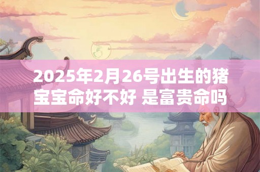 2025年2月26号出生的猪宝宝命好不好 是富贵命吗