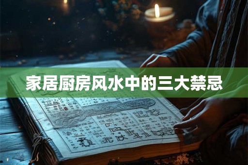 家居厨房风水中的三大禁忌
