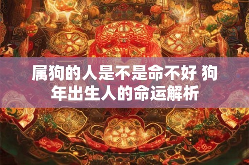 属狗的人是不是命不好 狗年出生人的命运解析 属狗的人是不是命不好 狗年出生人的命运解析