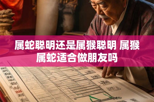 属蛇聪明还是属猴聪明 属猴属蛇适合做朋友吗 属蛇聪明还是属猴聪明 属猴属蛇适合做朋友吗