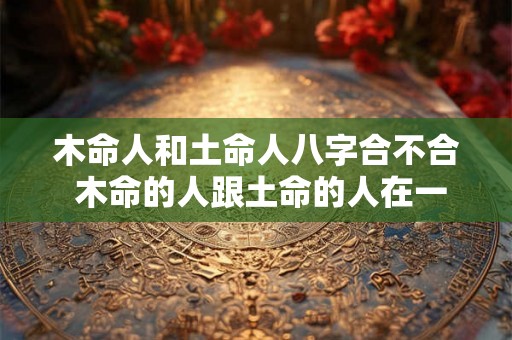 木命人和土命人八字合不合 木命的人跟土命的人在一起好吗 木命人和土命人八字合不合 木命的人跟土命的人在一起好吗