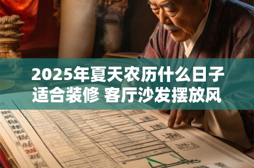 2025年夏天农历什么日子适合装修 客厅沙发摆放风水 2025年夏天农历什么日子适合装修 客厅沙发摆放风水