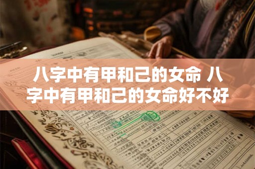 八字中有甲和己的女命 八字中有甲和己的女命好不好
