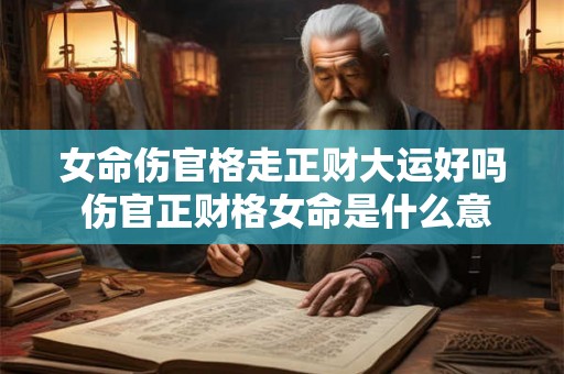女命伤官格走正财大运好吗 伤官正财格女命是什么意思 女命伤官格走正财大运好吗 伤官正财格女命是什么意思