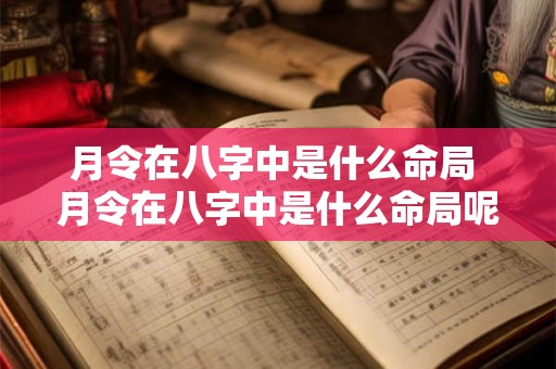 月令在八字中是什么命局 月令在八字中是什么命局呢 月令在八字中是什么命局 月令在八字中是什么命局呢