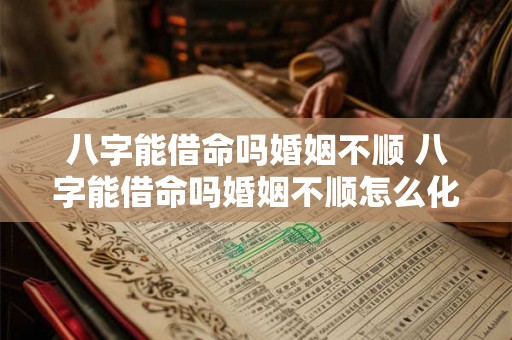 八字能借命吗婚姻不顺 八字能借命吗婚姻不顺怎么化解 八字能借命吗婚姻不顺 八字能借命吗婚姻不顺怎么化解