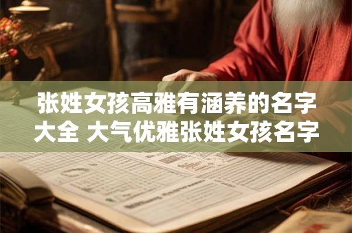 张姓女孩高雅有涵养的名字大全 大气优雅张姓女孩名字精选 张姓女孩高雅有涵养的名字大全 大气优雅张姓女孩名字精选