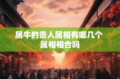 属牛的贵人属相有哪几个 属相相合吗