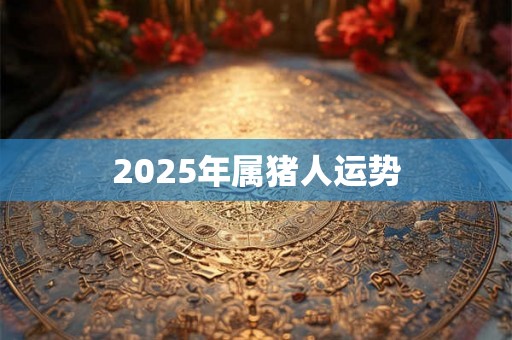 2025年属猪人运势