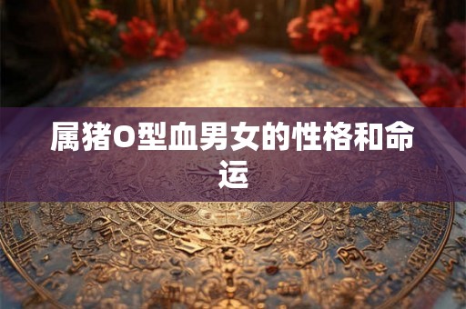 属猪O型血男女的性格和命运 属猪O型血男女的性格和命运