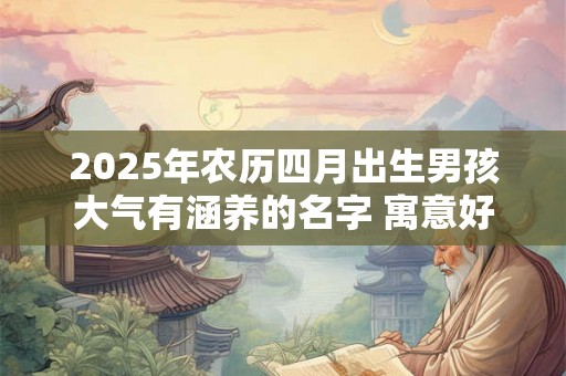 2025年农历四月出生男孩大气有涵养的名字 寓意好的字 2025年农历四月出生男孩大气有涵养的名字 寓意好的字