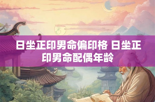 日坐正印男命偏印格 日坐正印男命配偶年龄 日坐正印男命偏印格 日坐正印男命配偶年龄