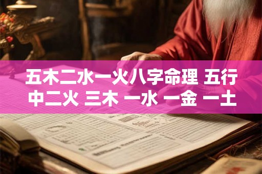 五木二水一火八字命理 五行中二火 三木 一水 一金 一土 怎样取名好呢
