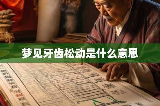 梦见牙齿松动是什么意思 梦见牙齿松动是什么意思