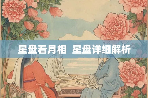星盘看月相 星盘详细解析 星盘看月相 星盘详细解析