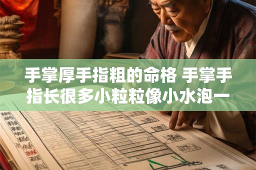 手掌厚手指粗的命格 手掌手指长很多小粒粒像小水泡一样 手掌厚手指粗的命格 手掌手指长很多小粒粒像小水泡一样