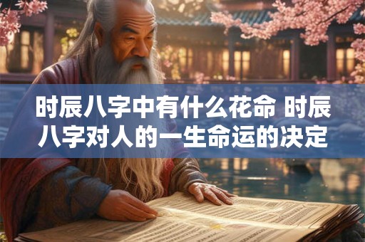 时辰八字中有什么花命 时辰八字对人的一生命运的决定