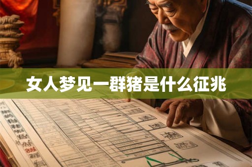 女人梦见一群猪是什么征兆 女人梦见一群猪是什么征兆