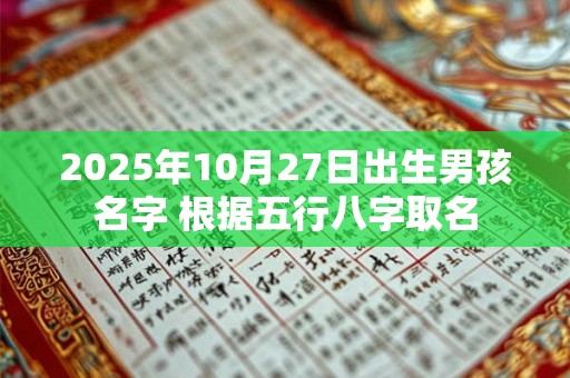 2025年10月27日出生男孩名字 根据五行八字取名 2025年10月27日出生男孩名字 根据五行八字取名