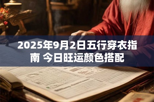 2025年9月2日五行穿衣指南 今日旺运颜色搭配 2025年9月2日五行穿衣指南 今日旺运颜色搭配