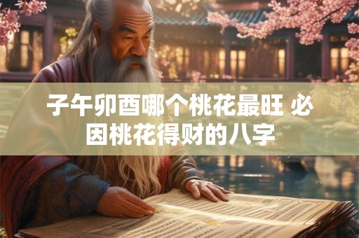 子午卯酉哪个桃花最旺 必因桃花得财的八字 子午卯酉哪个桃花最旺 必因桃花得财的八字
