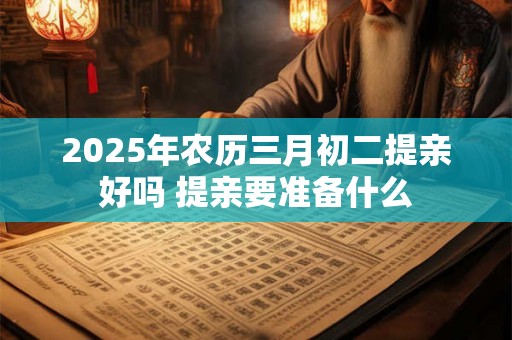 2025年农历三月初二提亲好吗 提亲要准备什么 2025年农历三月初二提亲好吗 提亲要准备什么