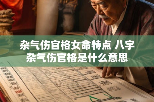 杂气伤官格女命特点 八字杂气伤官格是什么意思 杂气伤官格女命特点 八字杂气伤官格是什么意思