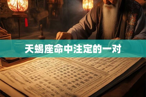 天蝎座命中注定的一对 天蝎座命中注定的一对