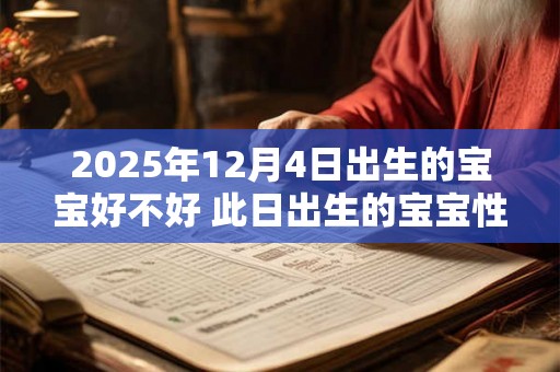 2025年12月4日出生的宝宝好不好 此日出生的宝宝性格 2025年12月4日出生的宝宝好不好 此日出生的宝宝性格