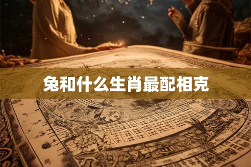 兔和什么生肖最配相克