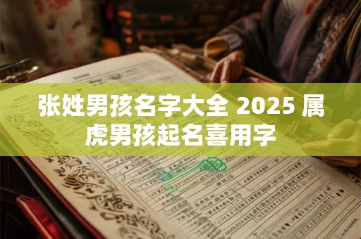 张姓男孩名字大全 2025 属虎男孩起名喜用字 张姓男孩名字大全 2025 属虎男孩起名喜用字