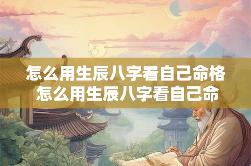 怎么用生辰八字看自己命格 怎么用生辰八字看自己命格好不好 怎么用生辰八字看自己命格 怎么用生辰八字看自己命格好不好