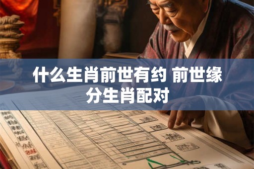 什么生肖前世有约 前世缘分生肖配对