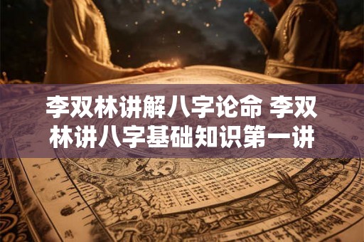 李双林讲解八字论命 李双林讲八字基础知识第一讲 李双林讲解八字论命 李双林讲八字基础知识第一讲