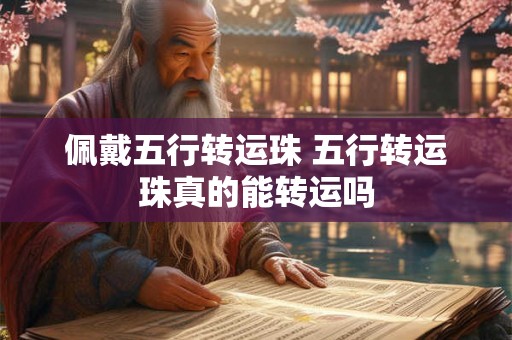佩戴五行转运珠 五行转运珠真的能转运吗 佩戴五行转运珠 五行转运珠真的能转运吗