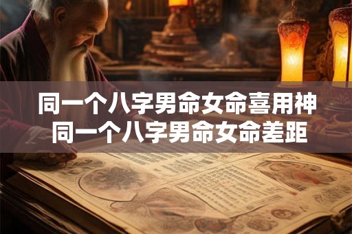同一个八字男命女命喜用神 同一个八字男命女命差距大吗