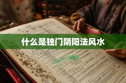 什么是独门阴阳法风水 什么是独门阴阳法风水